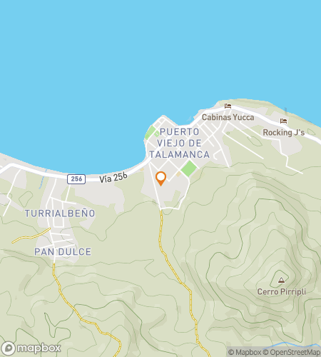 Map of scavenger hunt walking tour for Waves & Wonders: The Puerto Viejo Hunt