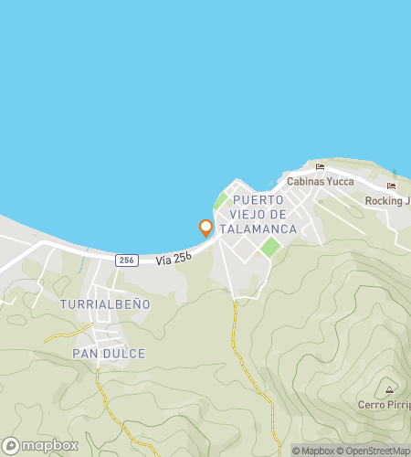 Mapa pěšího okruhu honu za pokladem pro Vlny a zázraky: The Puerto Viejo Hunt