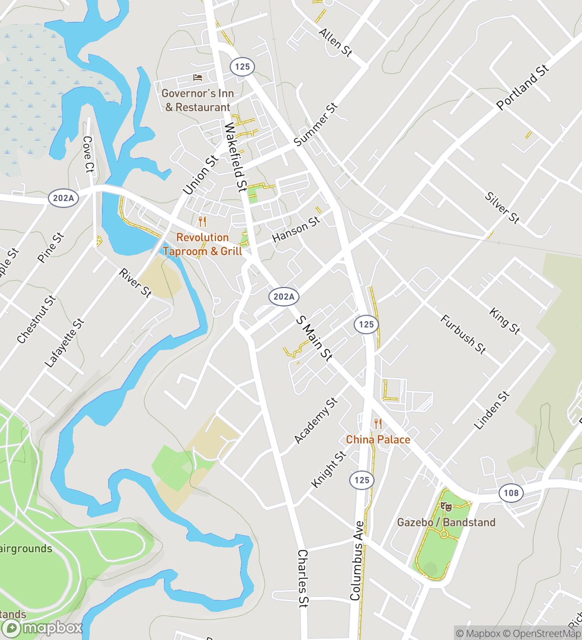 Rochester hunt map with 7 numbered stops
