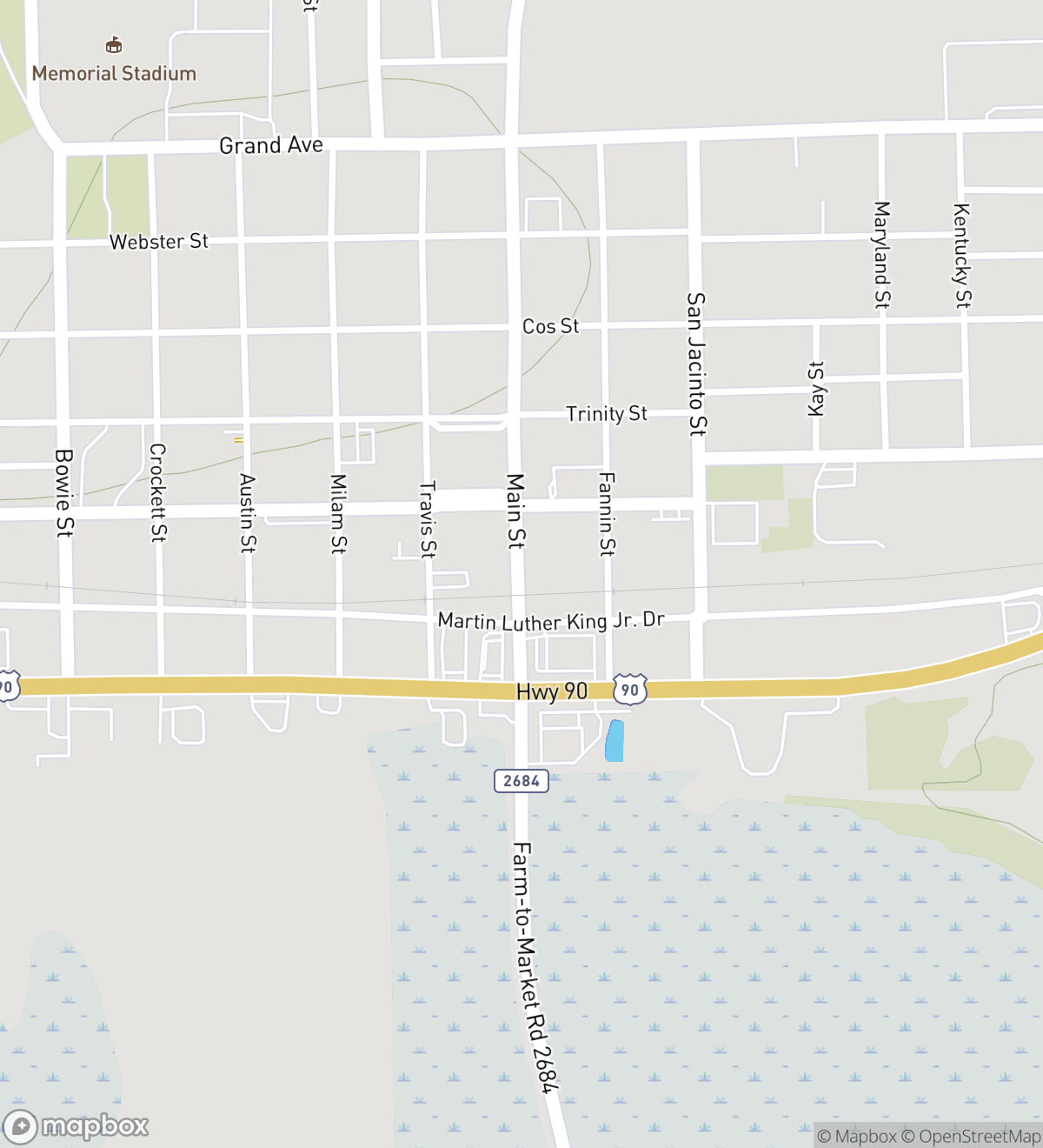 Liberty hunt map with 8 numbered stops