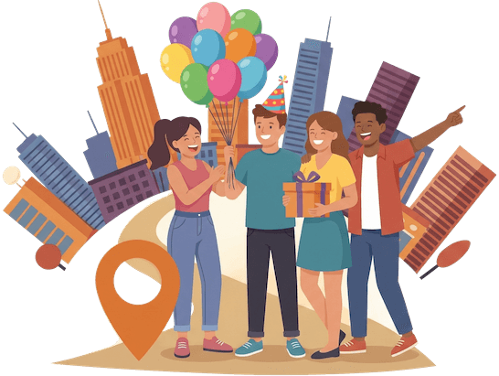 Birthday party scavenger hunt