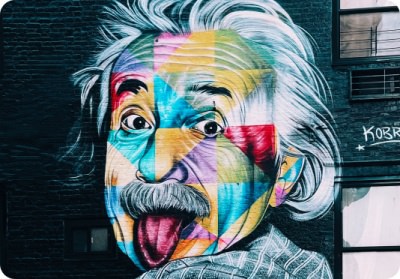 Group discovering murals on an art walk scavenger hunt