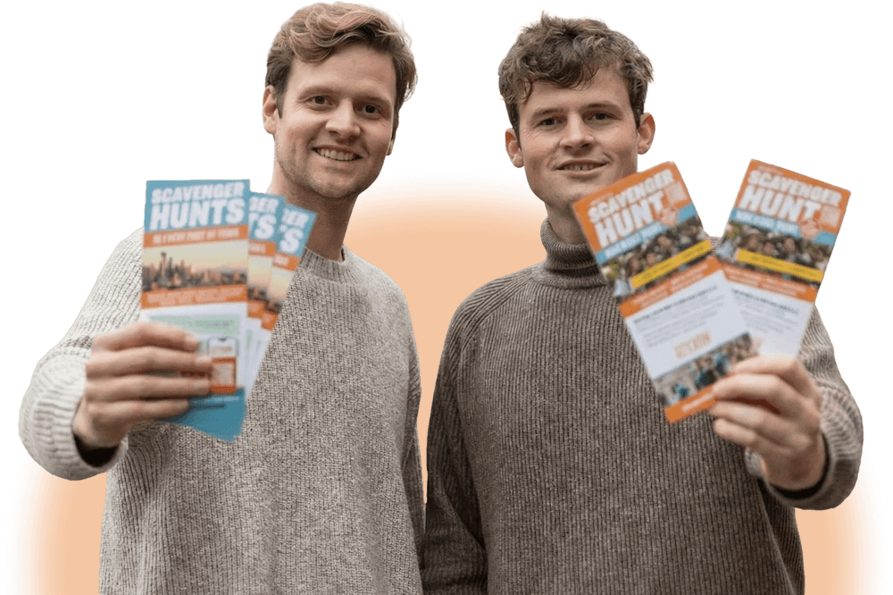 Charlie and Mike Harding, founders of ScavengerHunt.com